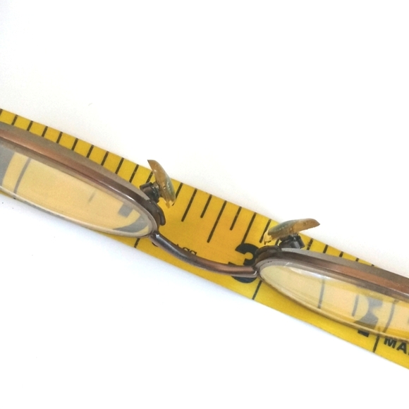 Vintage 90's Oval Bronzed Brown Reading Glasses - Picture 15 of 16